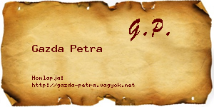 Gazda Petra névjegykártya